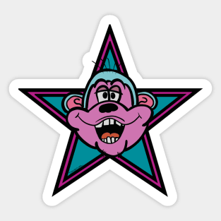 MonkeyHead Star Sticker